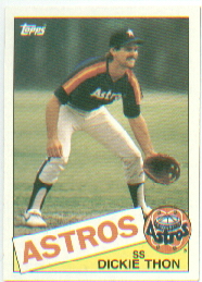 1985 Topps Baseball Cards      044      Dickie Thon